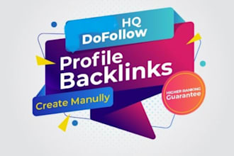 high quality profile SEO backlinks
