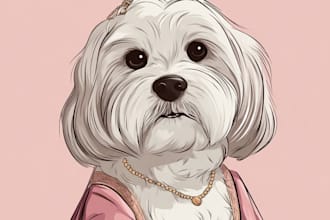draw disney pet portrait