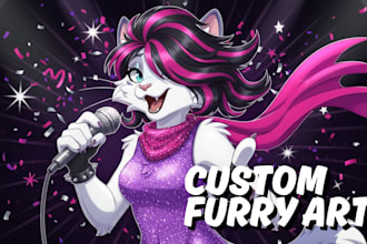 draw your furry art, protogen, fursona, or anthro oc