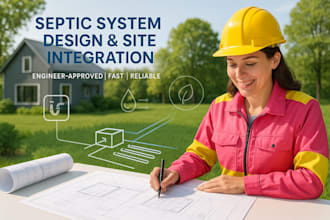 create septic system design with site integration