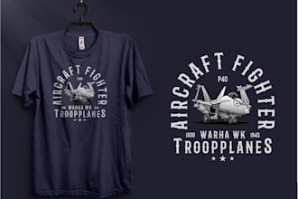 create high quality t shirt airplane aviation logo