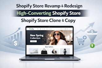 do shopify revamp, redesign shopify store, shopify copy, shopify store clone