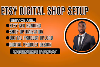 do etsy shop set up, etsy product listing, etsy digital product design