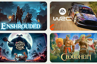 design steam capsule, concept art background steam logo artwork, game banner