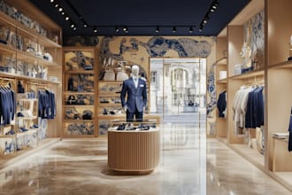 redesign 3d clothing store,boutique,furniture set, showroom render,layout plan