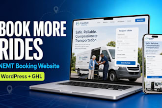build nemt booking medical courier website medical transportation website