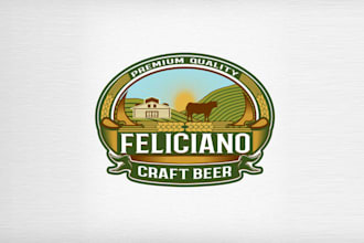 design modern unique brewery logo