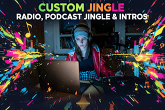 sing, produce jingle music jingle radio jingle, podcast jingle podcast intro