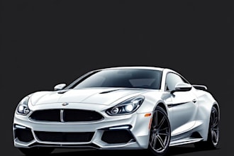 make amazing vector car portrait form your car