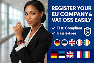 register your eu company and vat oss in germany estonia UK france and ireland