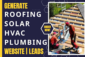 generate roofing, solar, hvac and plumbing leads and build service websites