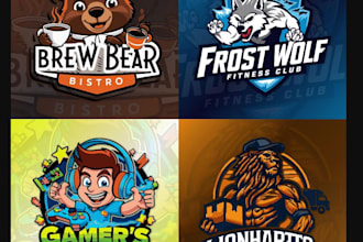 create amazing custom gaming mascot logo