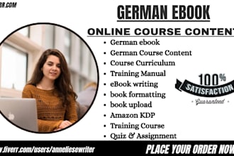 write your german ebook fiction and nonfiction german course creation
