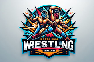 design high quality wrestling logo with unlimited revision