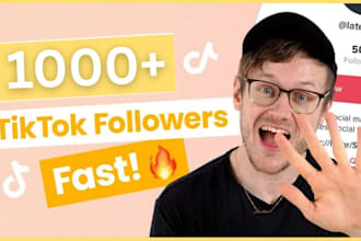 promote 1000 tiktok followers from HQ real active