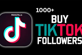 you will get organic tiktok promotion 1000 followers