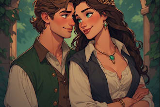 paint custom couple portrait