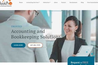 build squarespace bookkeeper website tax consultant accounting firm website