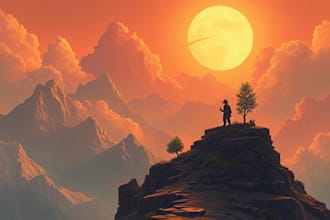 create surrealism illustration design
