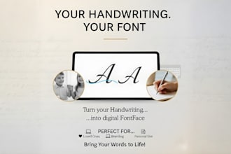 transform your handwriting into a beautiful custom font