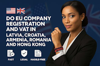 do eu company registration and vat in latvia, croatia, armenia, romania, and hk