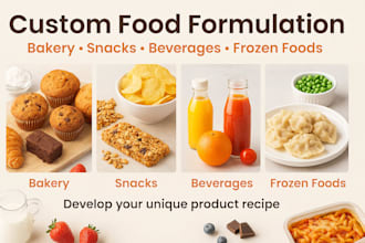 develop unique food formulations for bakery, snacks, beverages, and frozen foods