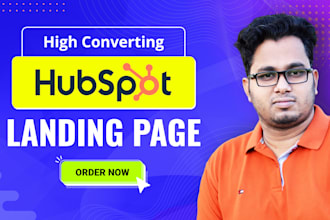design a high converting and premium hubspot landing page