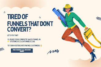 build high converting sales funnel in gohighlevel systeme io, clickfunnels