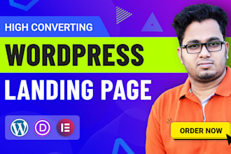 do a premium landing page design in wordpress, elementor, divi