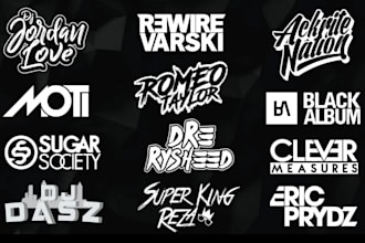 do make typography dj rap,rock,band,hip hop epk media kit music logo