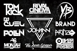 create music, dj, studio, podcast and band logo for you