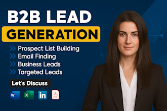 do france, germany, spain, USA ,UK b2b leads generation and web scrapping
