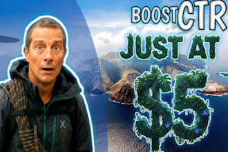 design eye catching youtube thumbnails boost CTR HD quality
