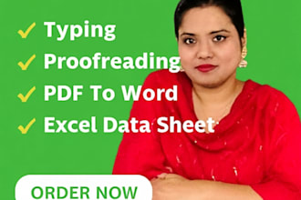 do proofreading, typing in english and bengali, PDF to word