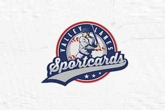 design awesome sports cards antique retro theme logo