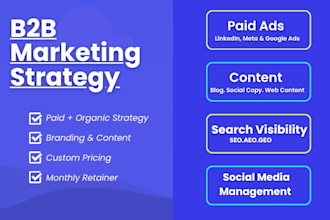 build your full funnel b2b marketing strategy and GTM plan