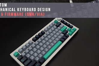 design custom mechanical pcb and develop custom firmware
