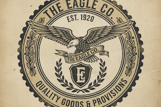 design a timeless vintage retail logo for your brand