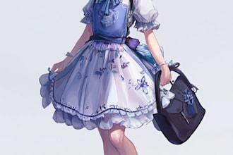 draw a character sheet in anime style