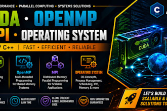 do cuda, openmp, mpi, operating system in c language and cpp