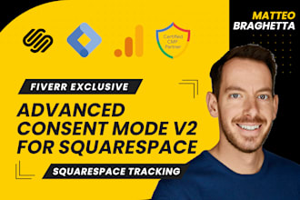 setup ga4 e google ads conversion tracking for squarespace with consent mode v2