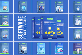 create professional box design, product label, software box and dieline design