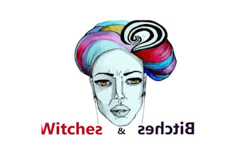 design mascot iconic hip logo for a mixed halloween party