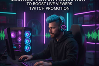 organic twitch promotion to boost live viewers, twitch promotion