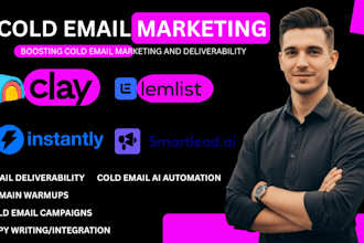 instantly ai cold email warmup, dns records, and clay com automation