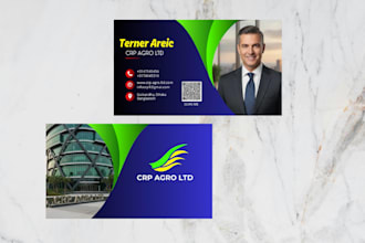 do professional and luxury business cards with qr code