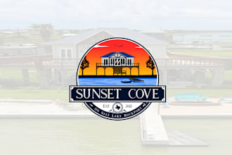do greatest logo for waterfront lake house vacation rental