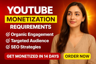 do complete youtube promotion for monetization