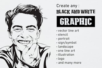 draw a custom minimalist line art portrait