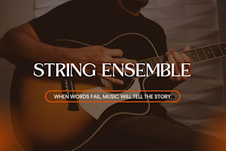 create emotional lyrical string arrangements and professional performances